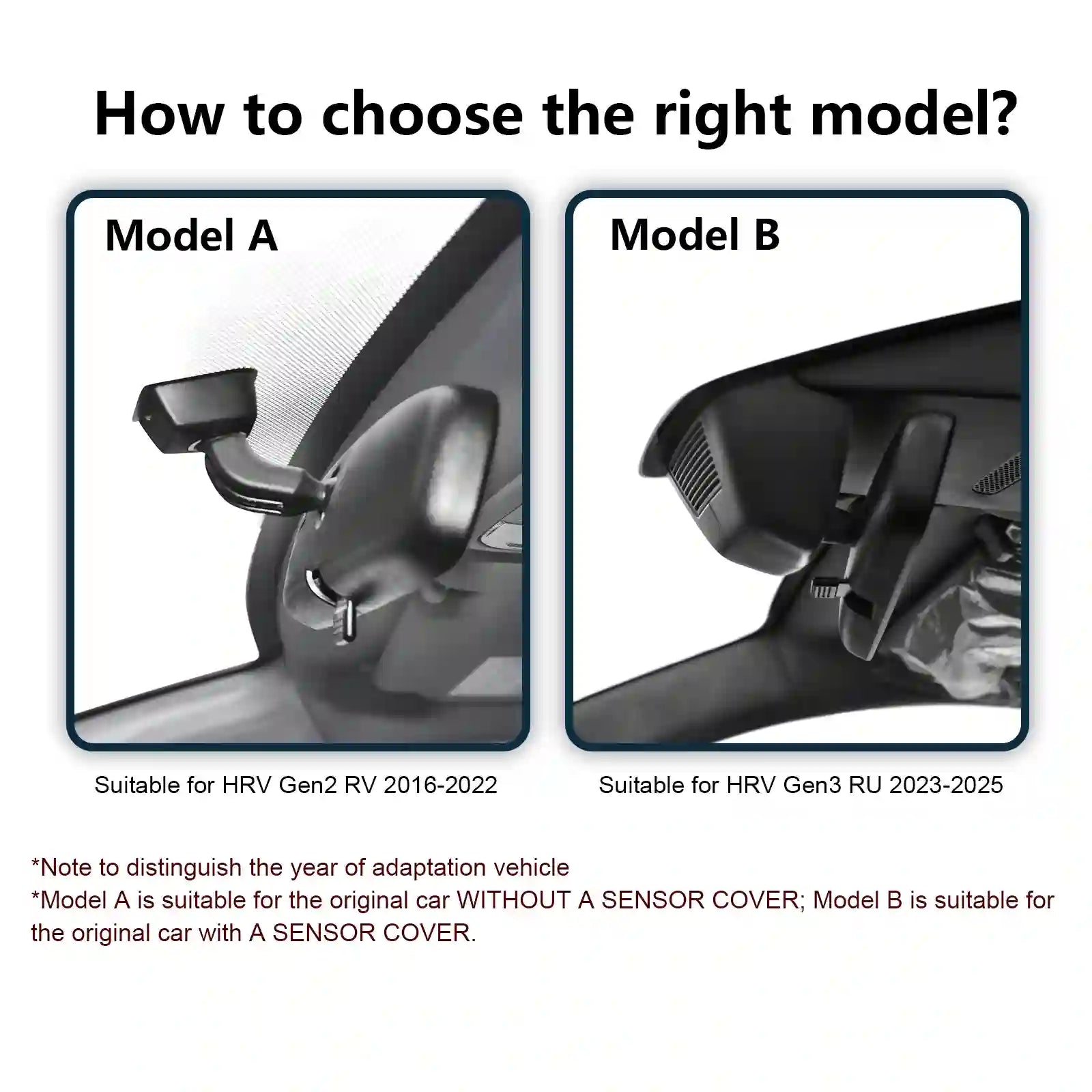 Honda HRV Gen 2 and Gen 3 model A.B dashcamera case