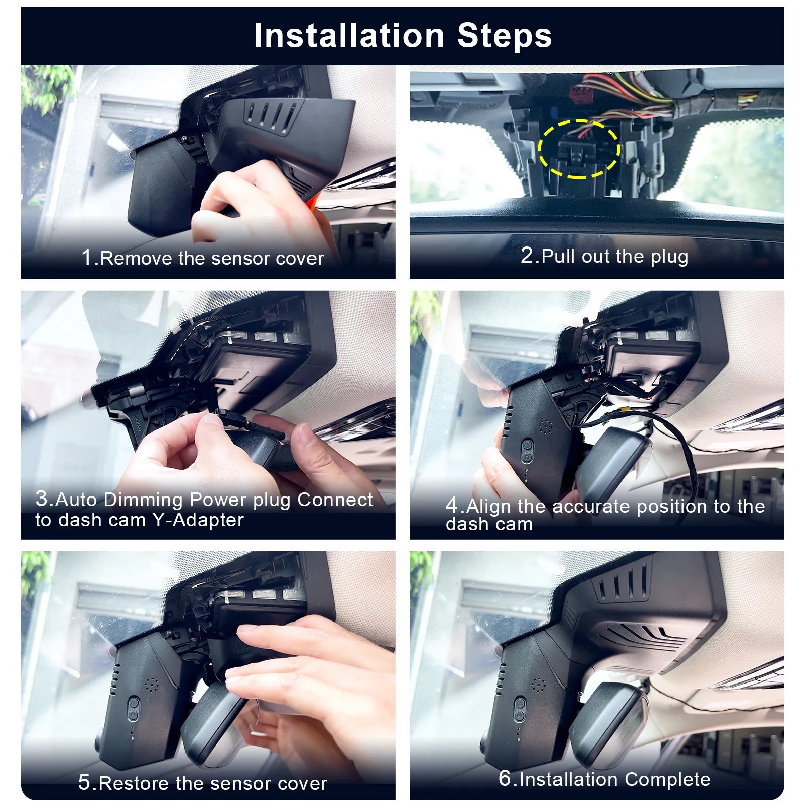 Front 4K & Rear 1080p Dash Cam for BMW 5 Series Gen7 G30 G31 G38 2018 2019 2020 2021 2022 2023 Select 2017 M5 F90(Model B), OEM Style, 2160P UHD Video, WiFi & APP, 128GB Card