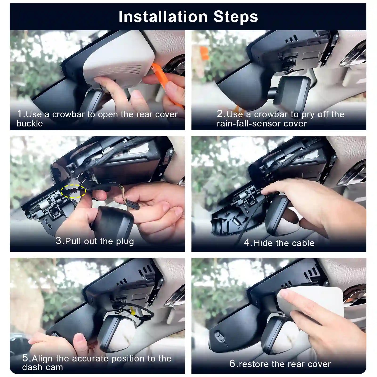 BMW X1 Installation dash camera steps