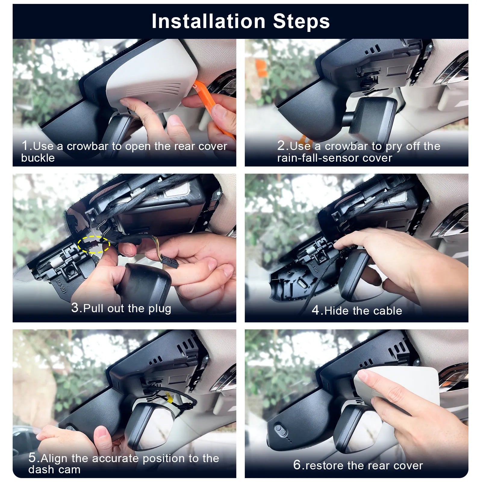 BMW X2 Gen-2 dash cam Installation steps