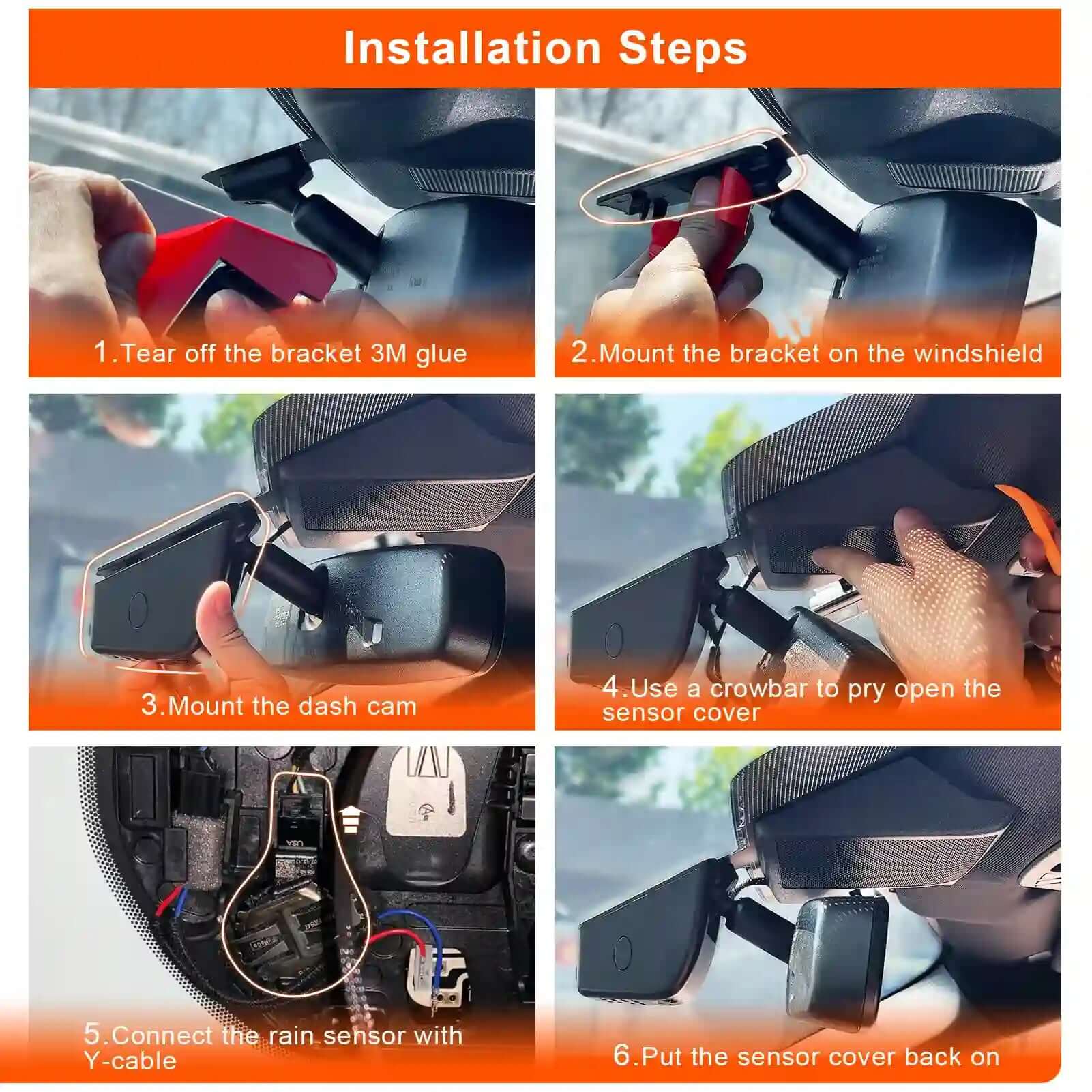 ford escape dual dash cam installation steps