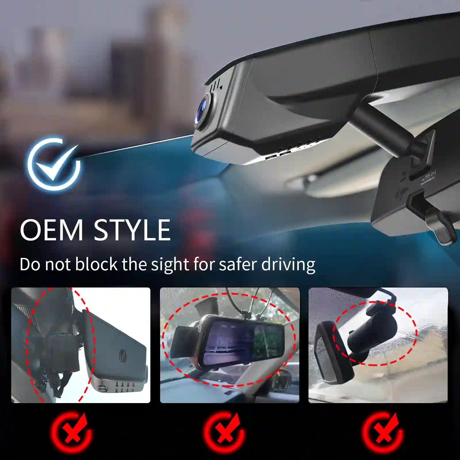 OEM dash camera look