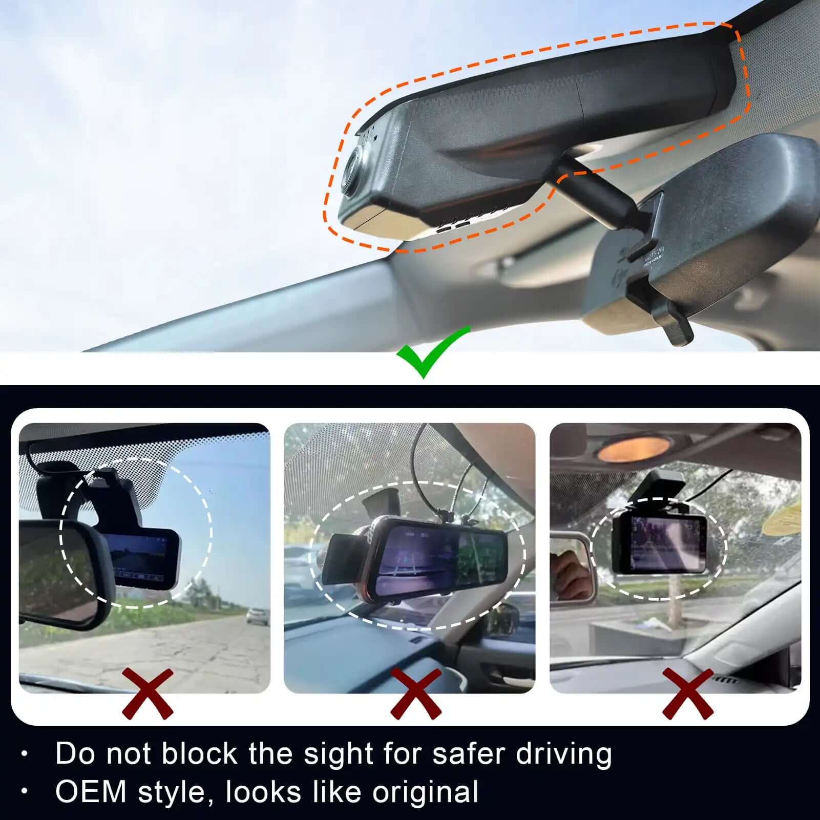 OEM style dash cam for Suburban