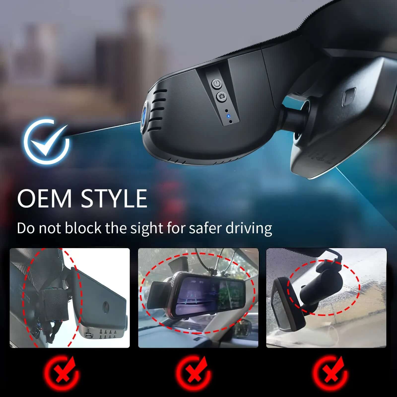 Porche dash cam Model A OEM style