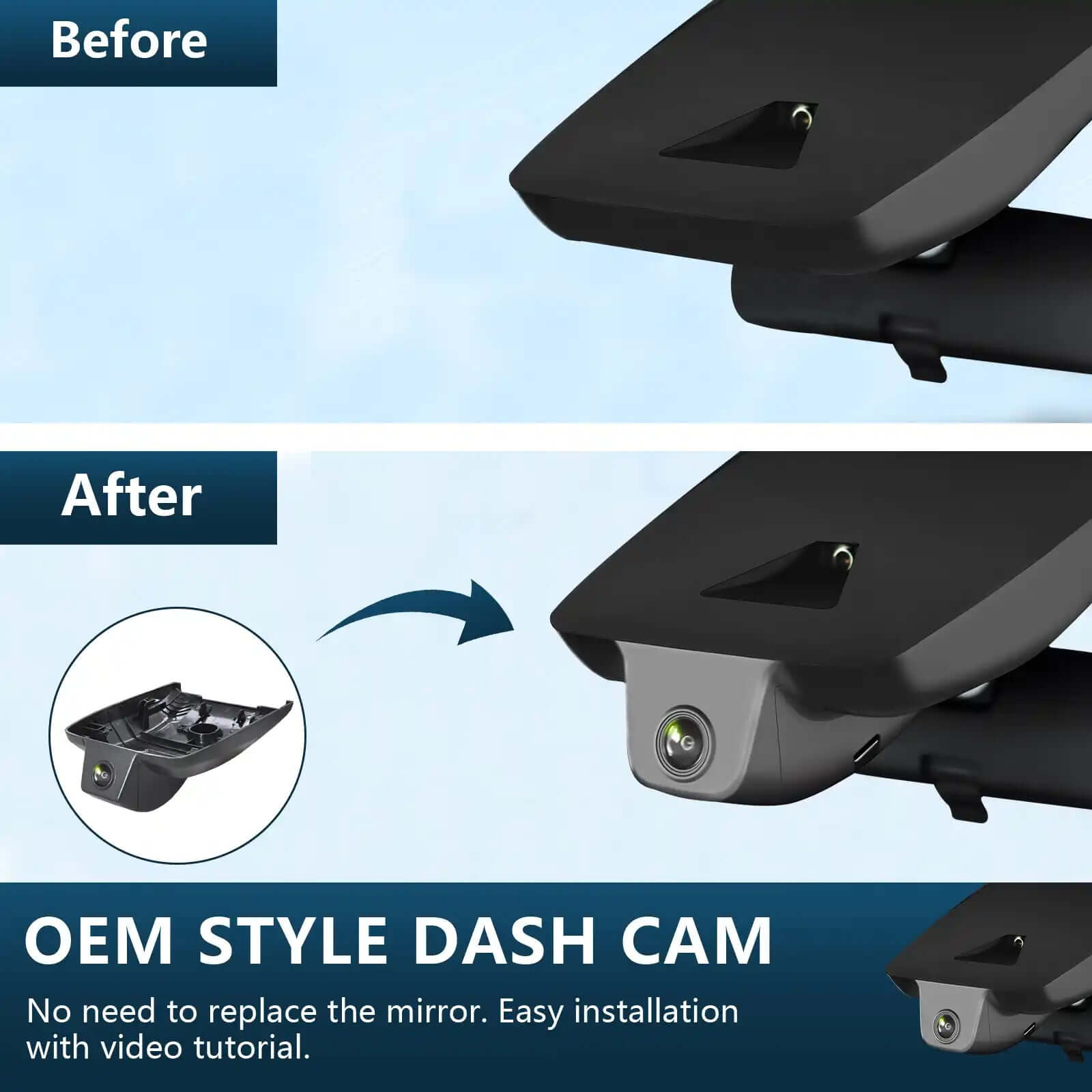 Toyota RAV4 OEM style dash camera