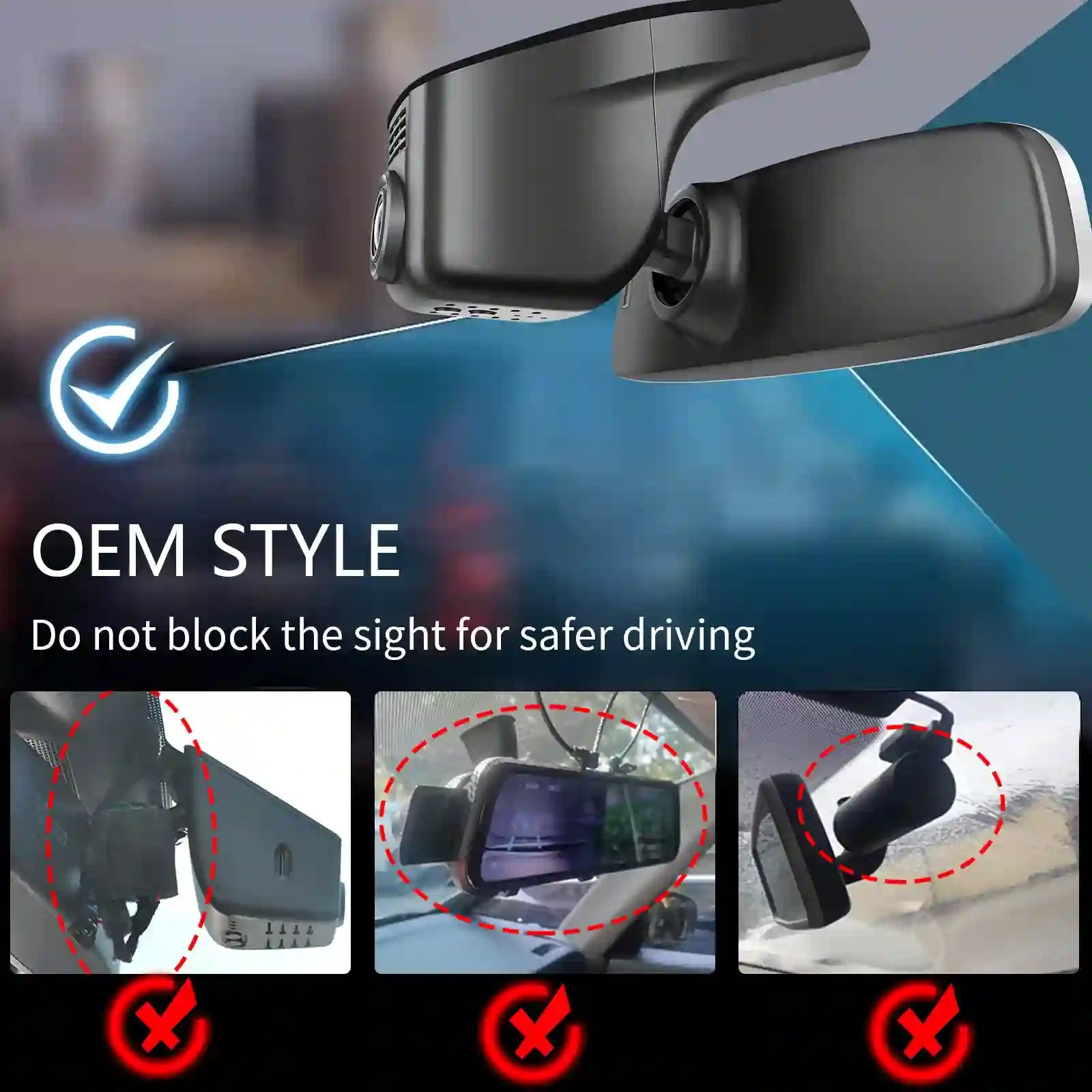 Front 4K & Rear 1080p Dash Cam for Volkswagen Golf & Golf GTI & Golf R MK 7/7.5/8 2015-2025(Model A Black), UHD 2160P, App & WiFi, Loop Recording, Easy to Install, GPS, 128GB Card