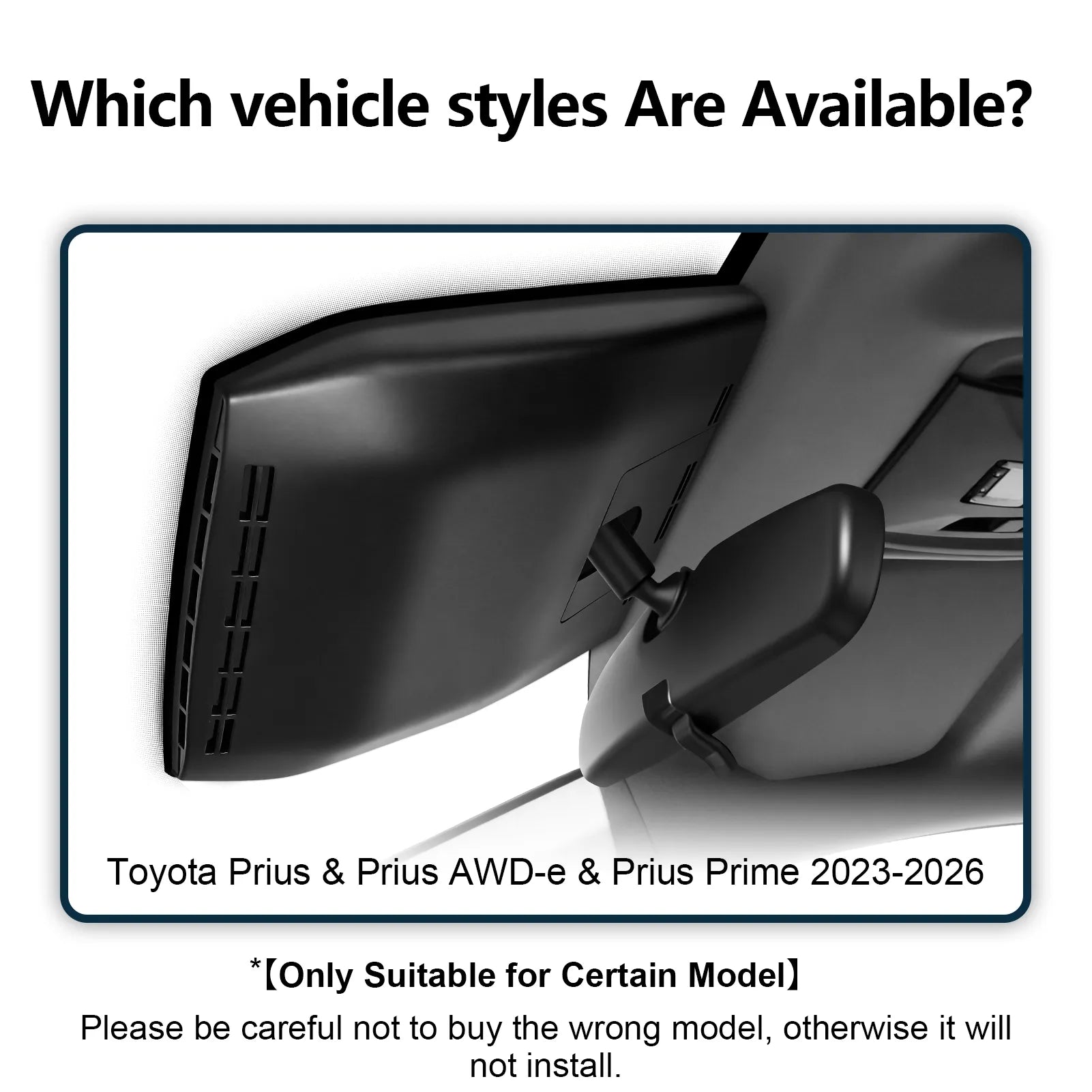 4K Dash Cam Custom fit for Toyota Prius & Prius AWD-e & Prius Prime 2023 2024 2025 2026, LE Limited Nightshade XLE etc, Integrated OEM Look, UHD 2160P Video, App & WiFi, 64GB Card