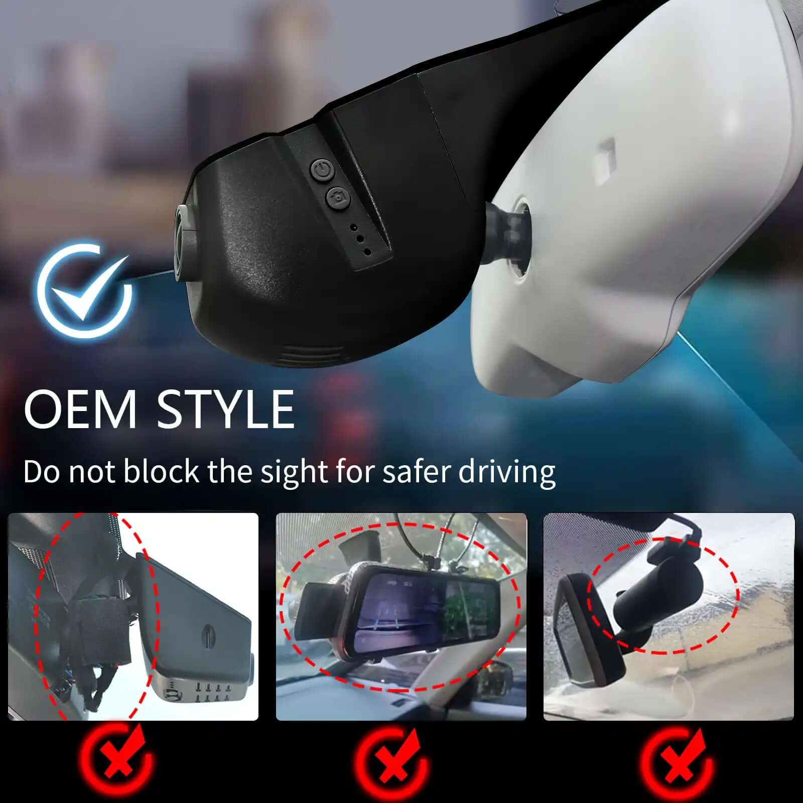 Audi OEM style Dash camera