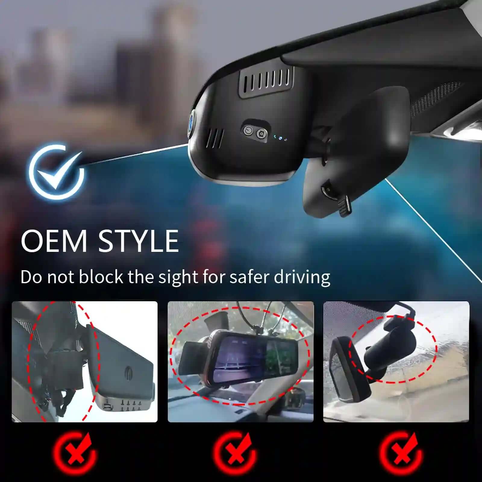 honda HRV dash cam OEM style