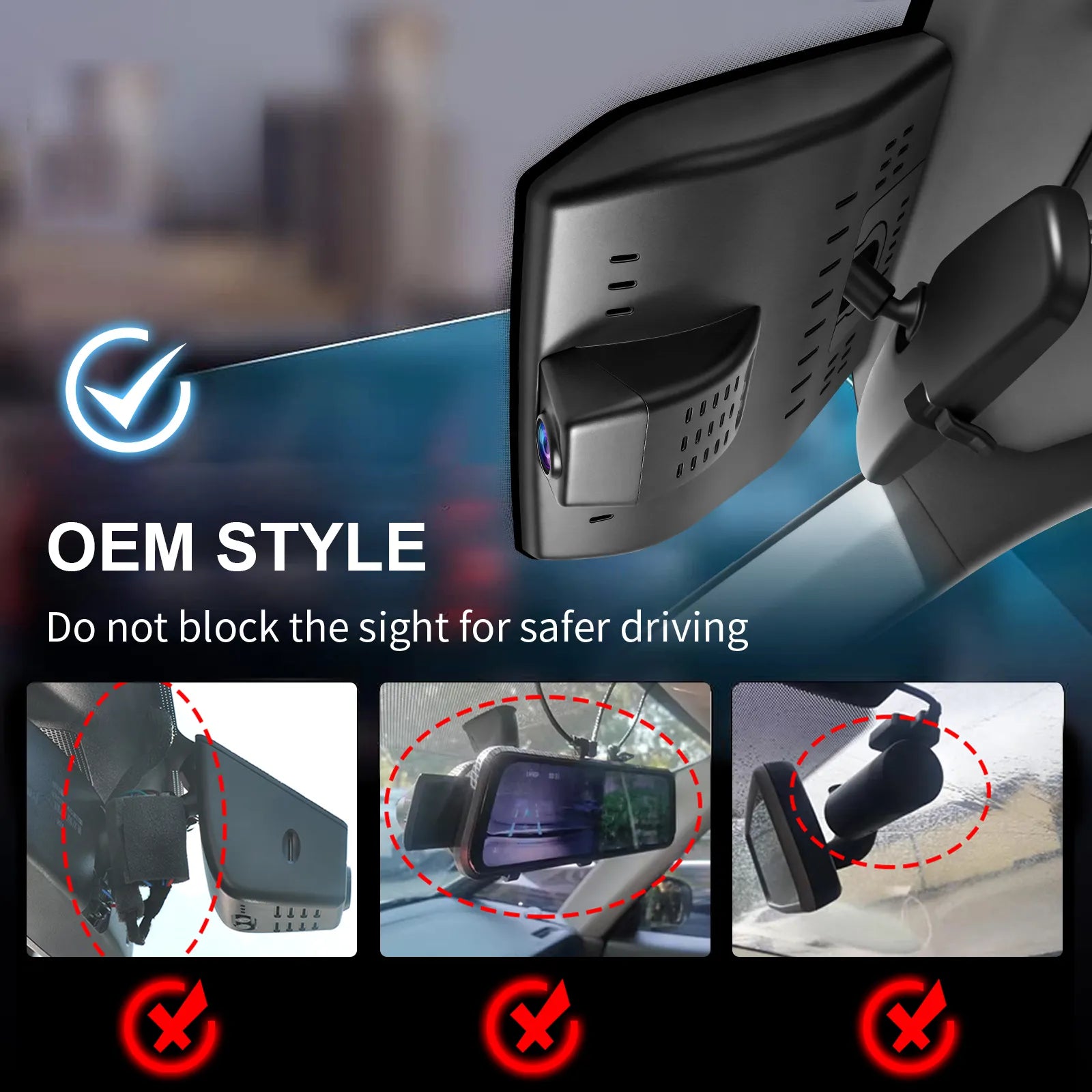 4K Dash Cam Custom fit for Toyota Prius & Prius AWD-e & Prius Prime 2023 2024 2025 2026, LE Limited Nightshade XLE etc, Integrated OEM Look, UHD 2160P Video, App & WiFi, 64GB Card