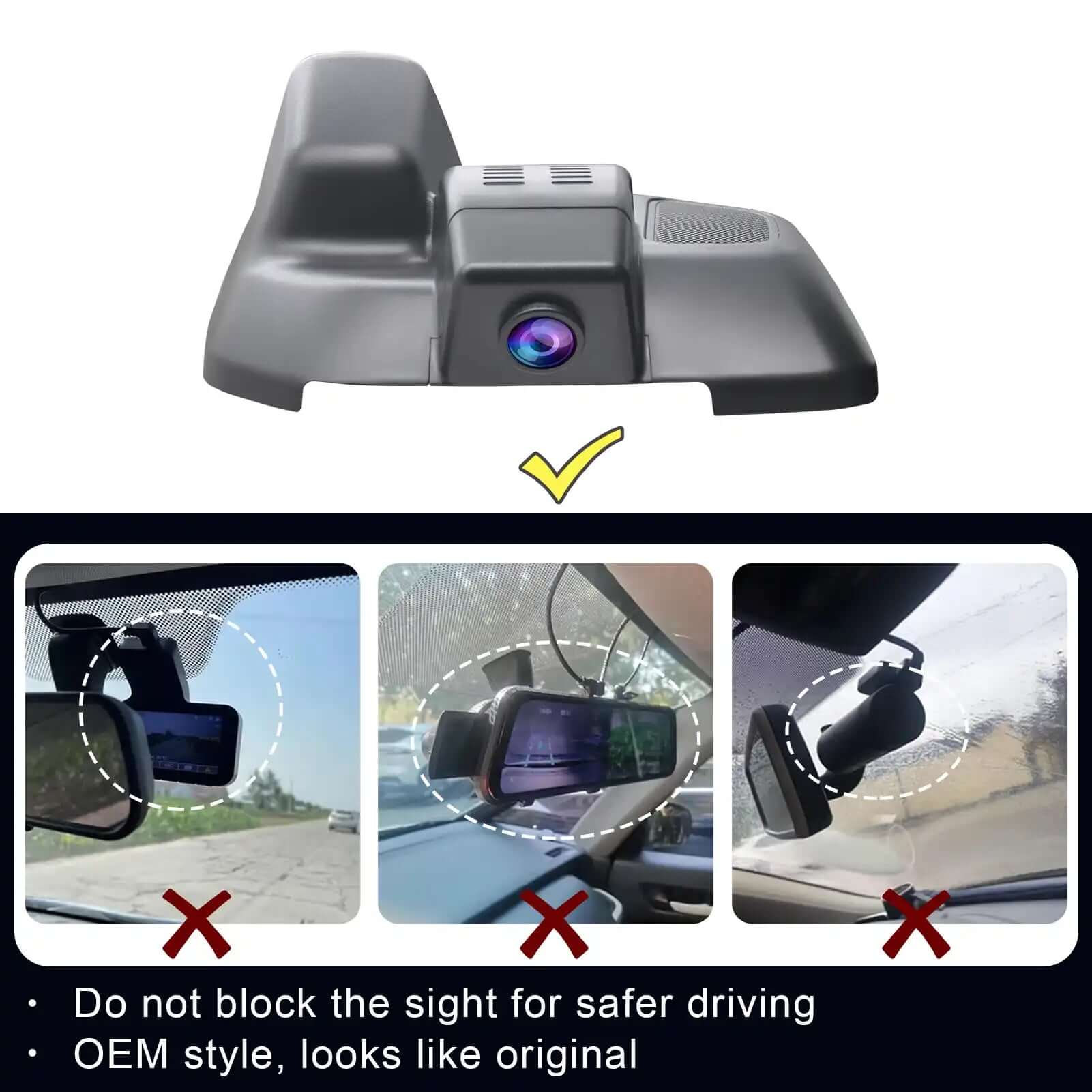 Jeep Gen Cherokee OEM style dash cam