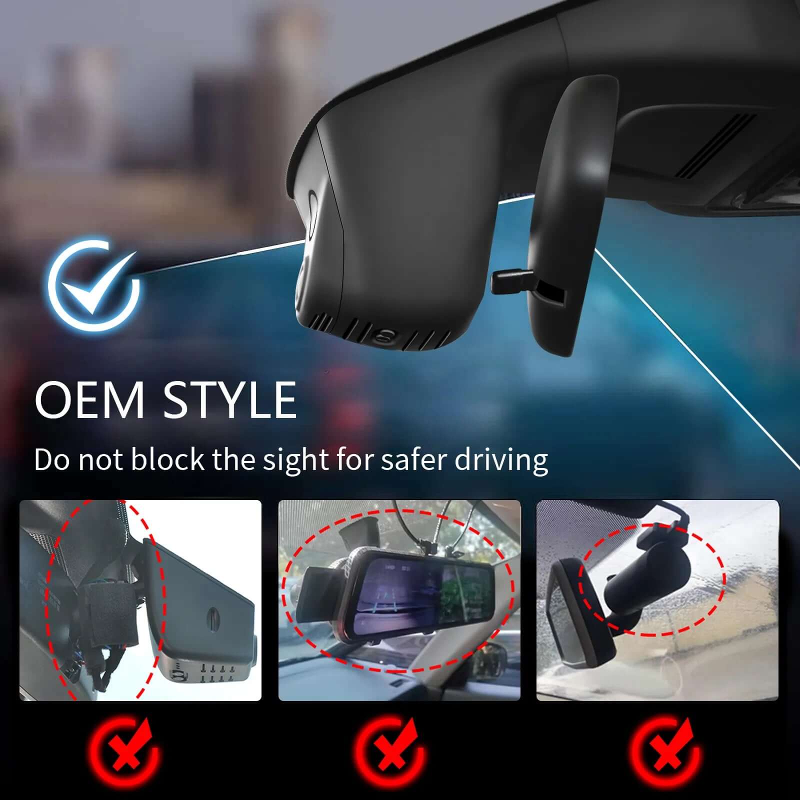 Honds CR-V Grey dash cam OEM Looks