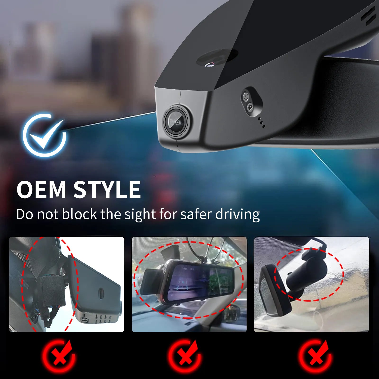 Mangoal 4K Dash Cam Custom for BMW i4 2022 2023 2024, eDrive40 M50 xDrive4(Model A), OEM Style, 2160P UHD Video, WiFi & APP, 64GB, GPS