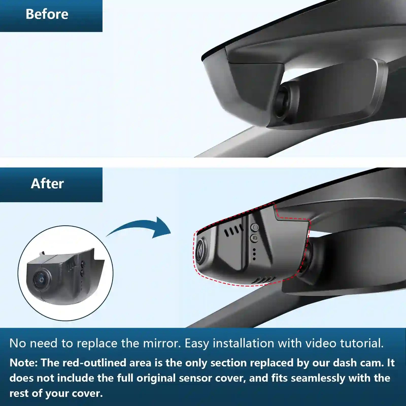 Front 4K & Rear 1080p Dash Cam for Volkswagen Golf & Golf GTI & Golf R MK 7/7.5/8 2015-2025(Model B Black), UHD 2160P, App & WiFi, Loop Recording, Easy to Install, GPS, 128GB Card