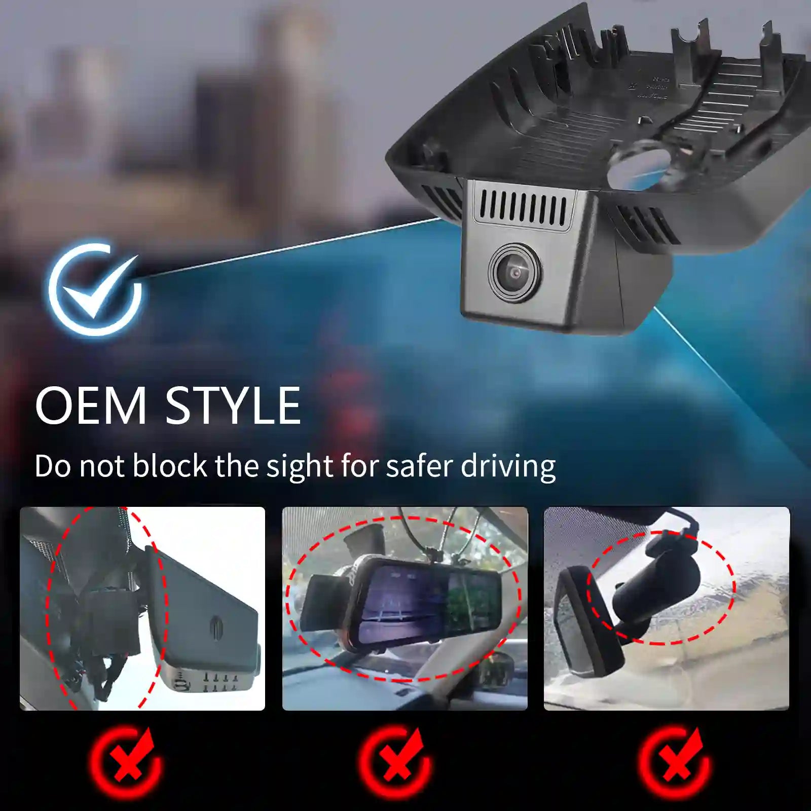 Chevorlet Traverse Model C OEM style dash cameras