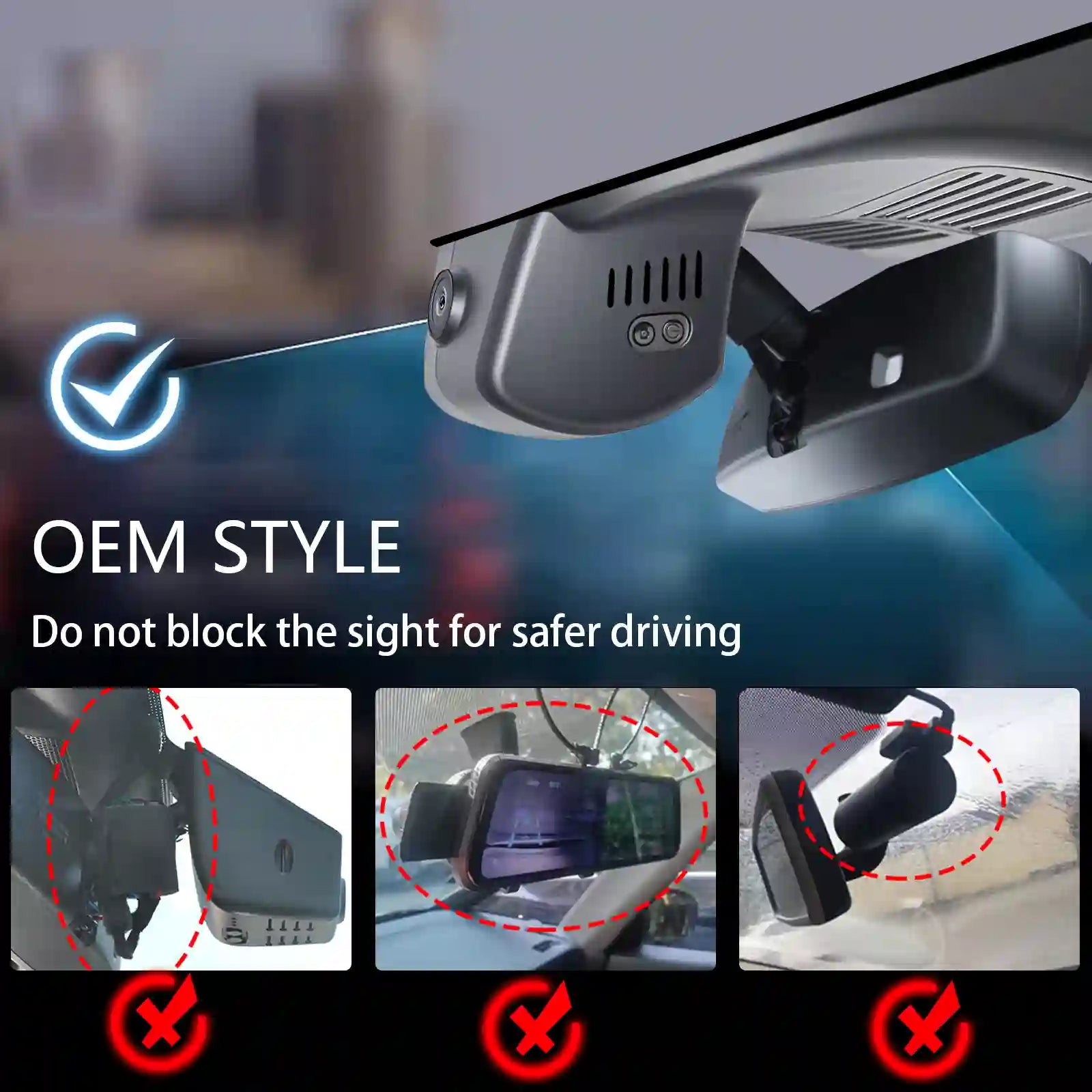 4K Dash Cam Custom fit for Mazda CX-50 2025(Model B), UHD 2160P Video, Free App & WiFi, 64GB Card
