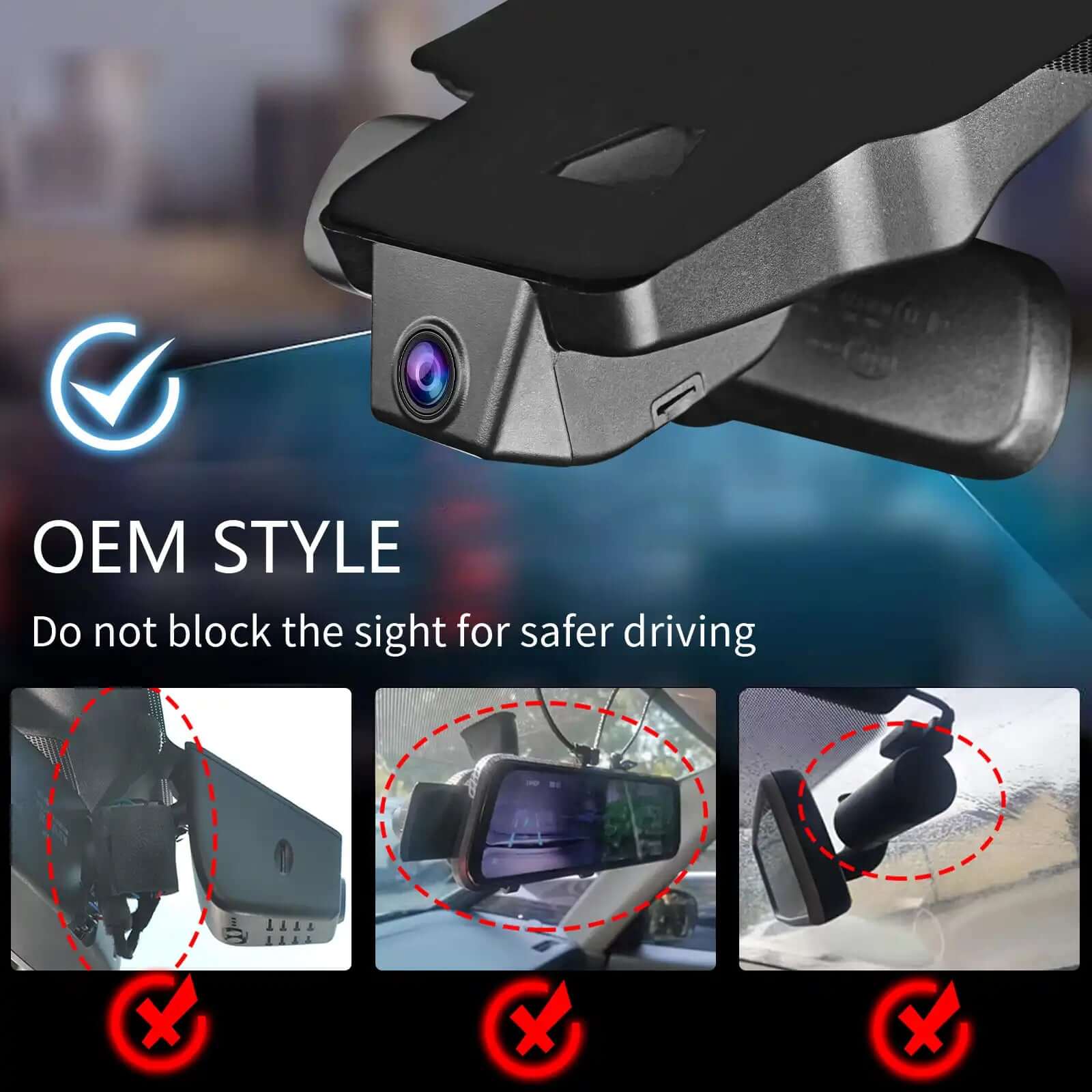 OEM Looks dash cam