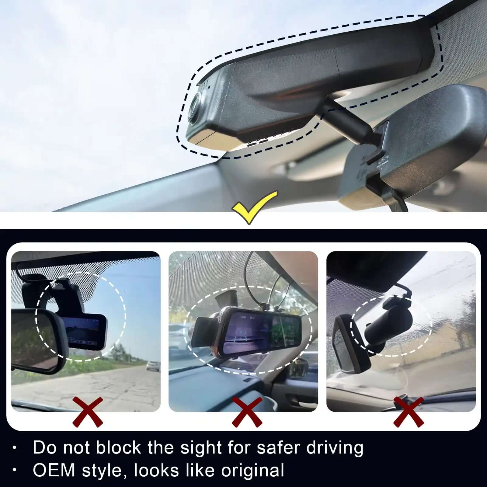 Right OEM style dash cam