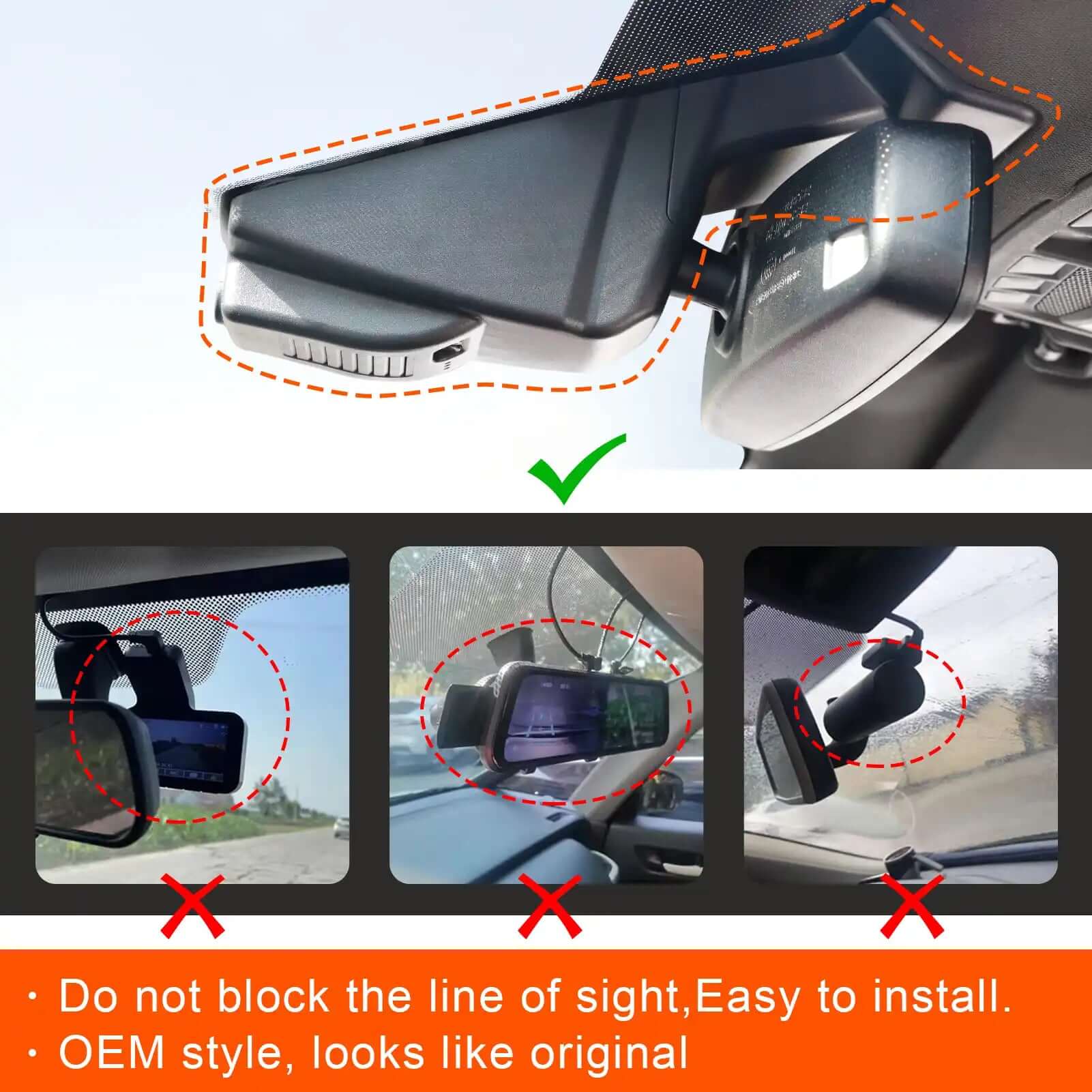 Ford F150/F250/F350 OEM style dash cam