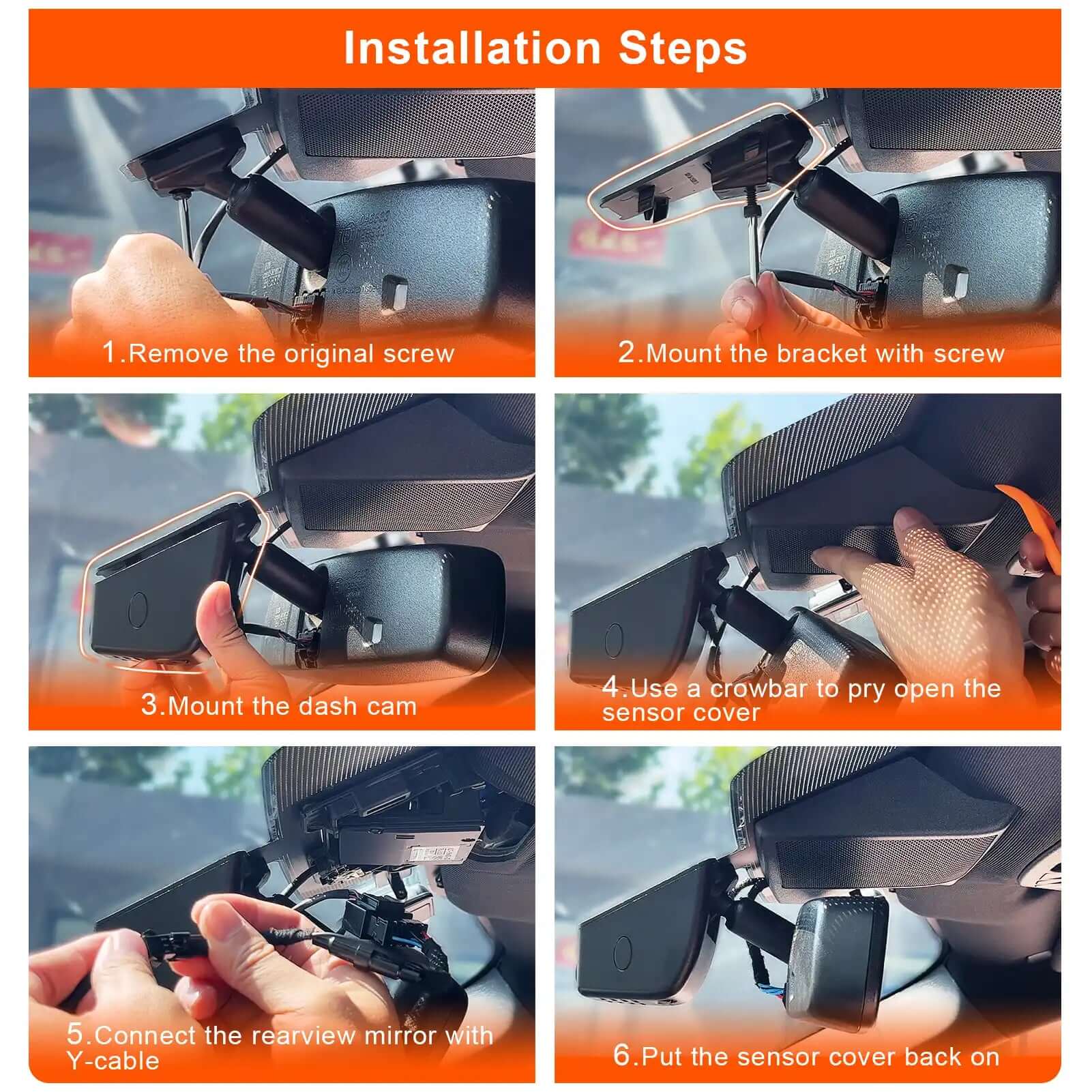 Ford F150/F250/F350 dash cam installation steps