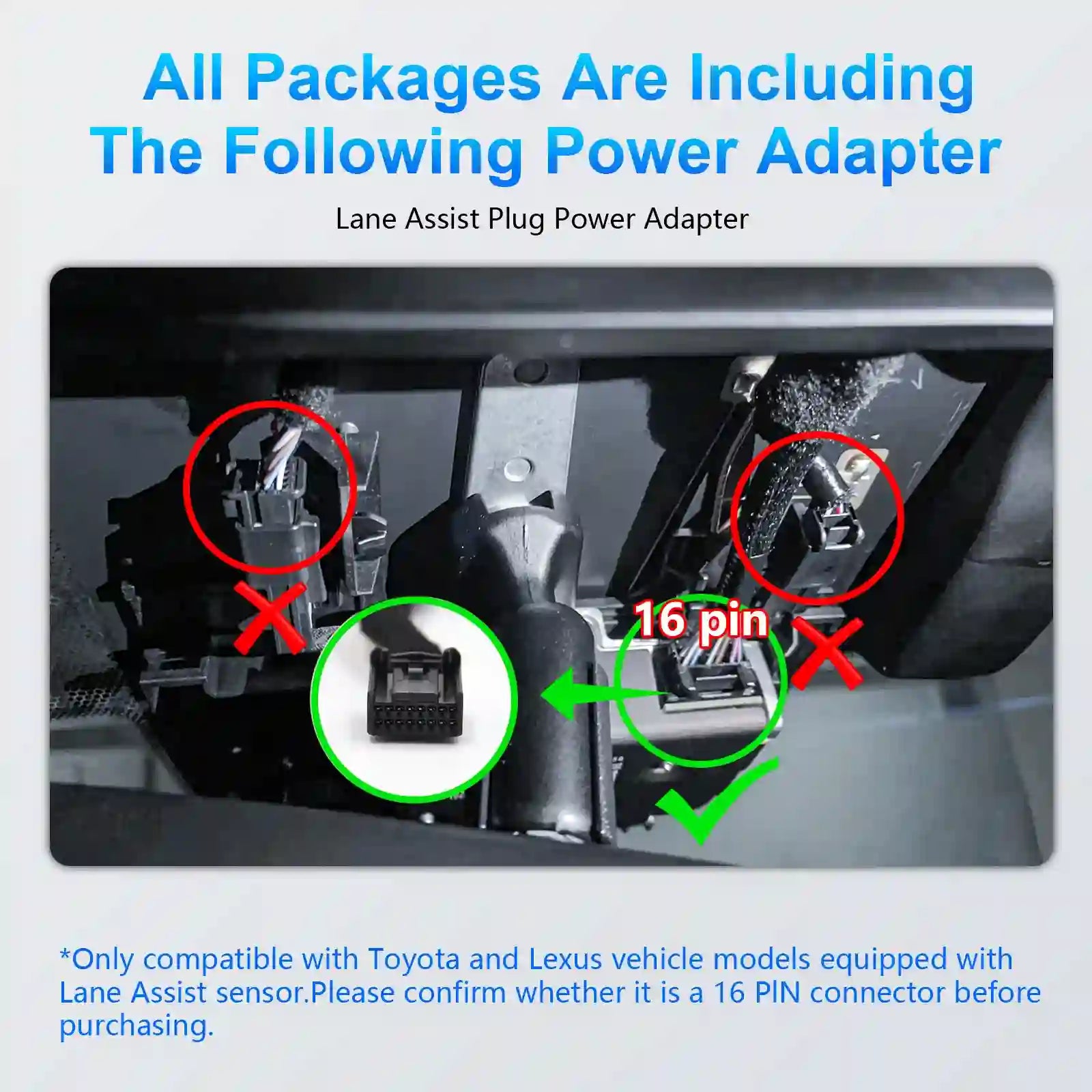 fleet cam Toyota power adapter camera