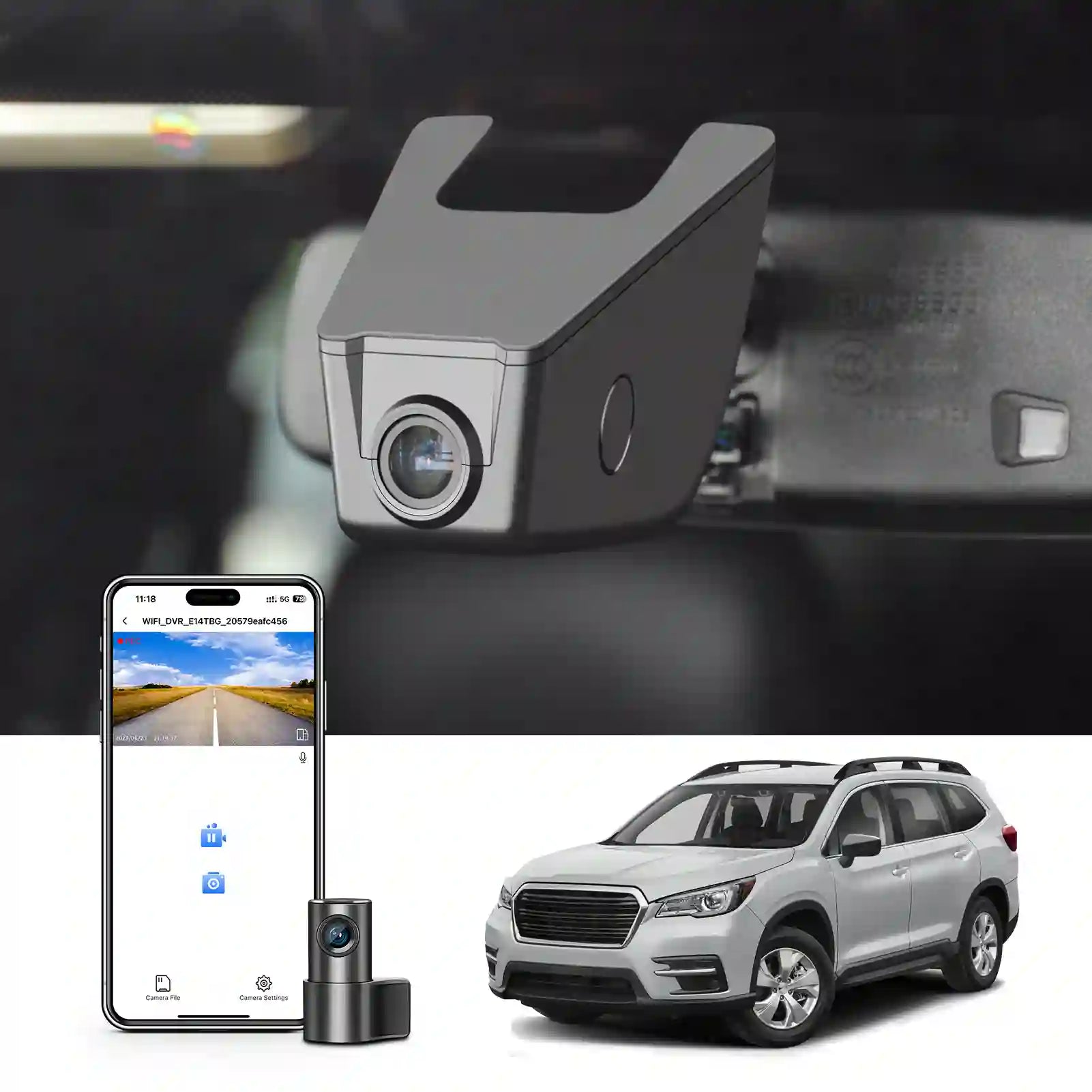 subaru ascent dual dash camera
