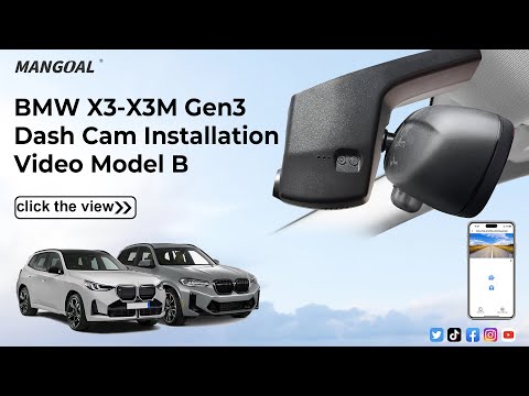 BMW X3 model B dash camera Installation