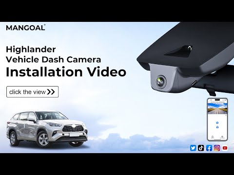 Highlander dashcamera installation Video guide