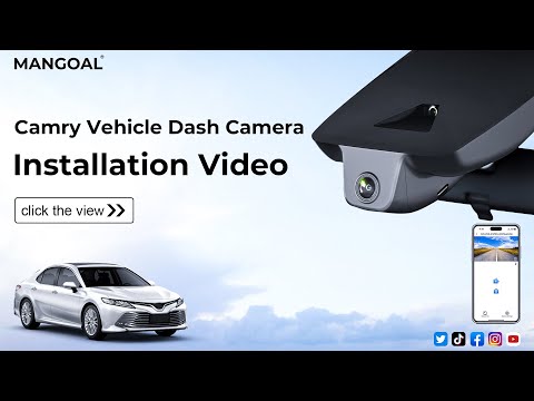 Camry dashcamera installation tutorials