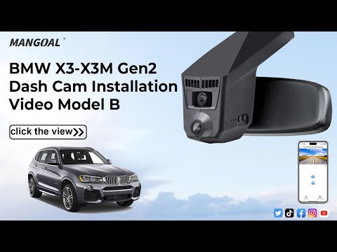 BMW X3 Gen-2 Model B dash camera Installation