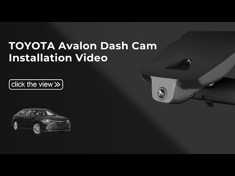 Toyota avalon Model camera installtion Guide by mangoal dash camera