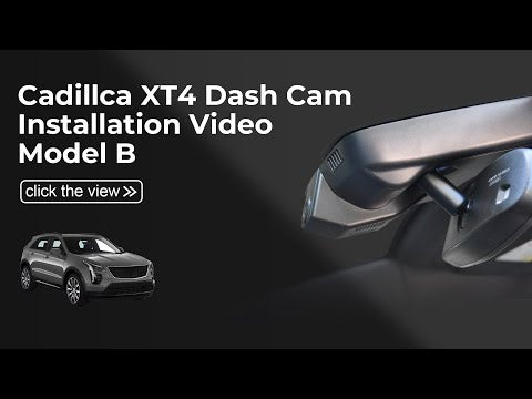 Cadillac XT4 model-B dash camera installation