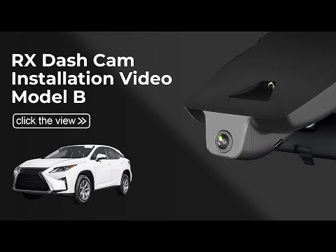 Lexus RX dash camera installation