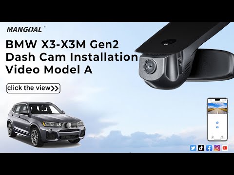 BMW X3 -X3M gen2 Dash camera Installation