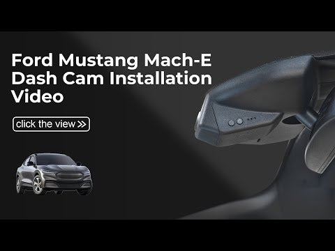 Ford Mustang mach-E dash cam installation tutorial