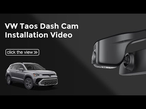 Volksgagen Taos Model A Dash Camera Installation