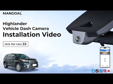 Highlander dashcamera installation free guide