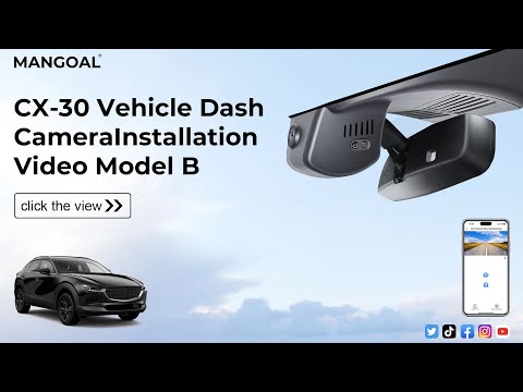 Mazda cx-30 model-B dash camera Installation
