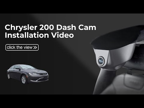 chrysler 200 dash camera installation
