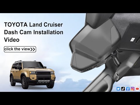 Toyota Land Cruiser dash camera installation