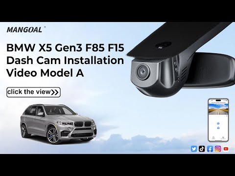 BMW X5 Gen-3 model A mangoa tech dash camera Installation