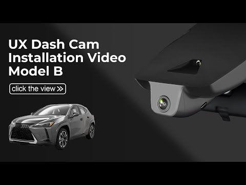Lexus UX dash camera installation video model B