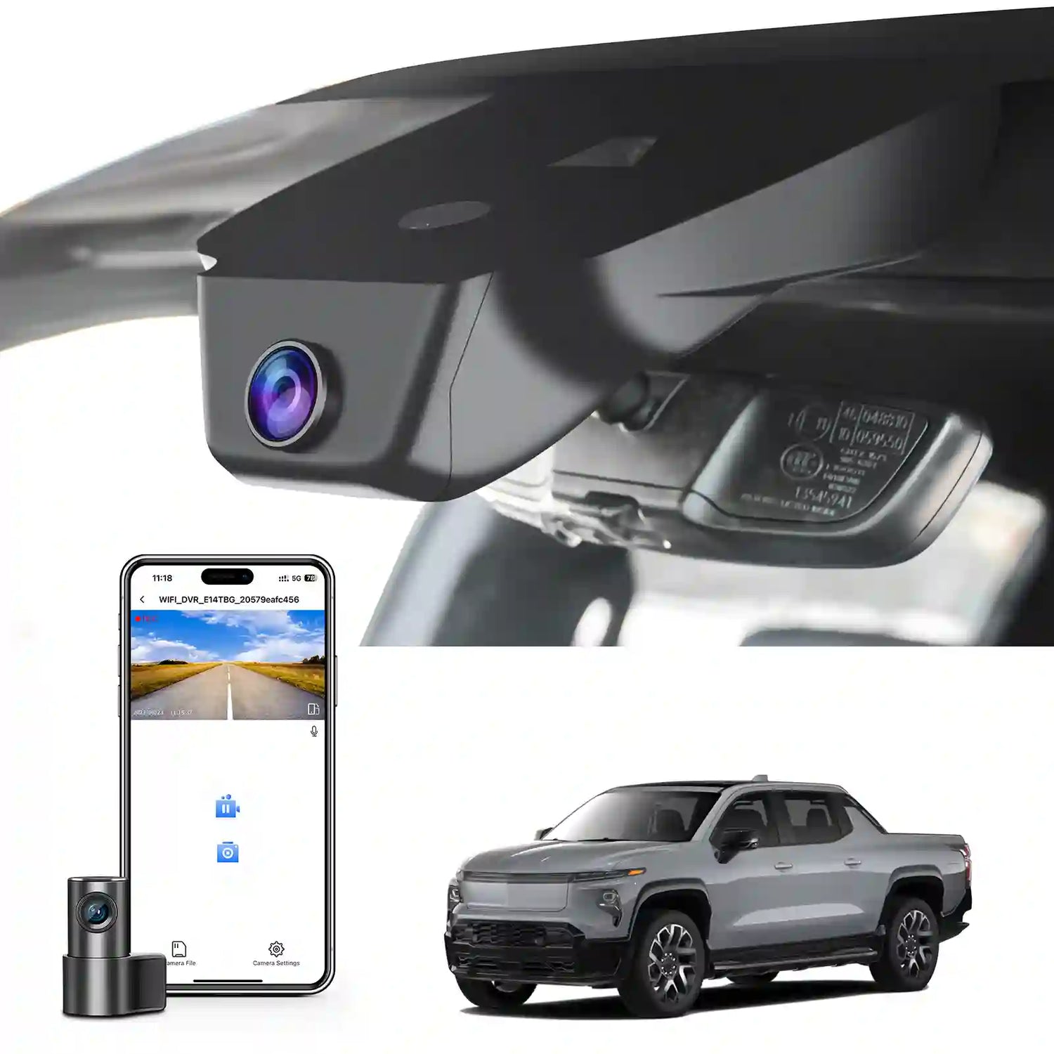 Mangoal Tech Dash Cameras for Chevy Silverado
