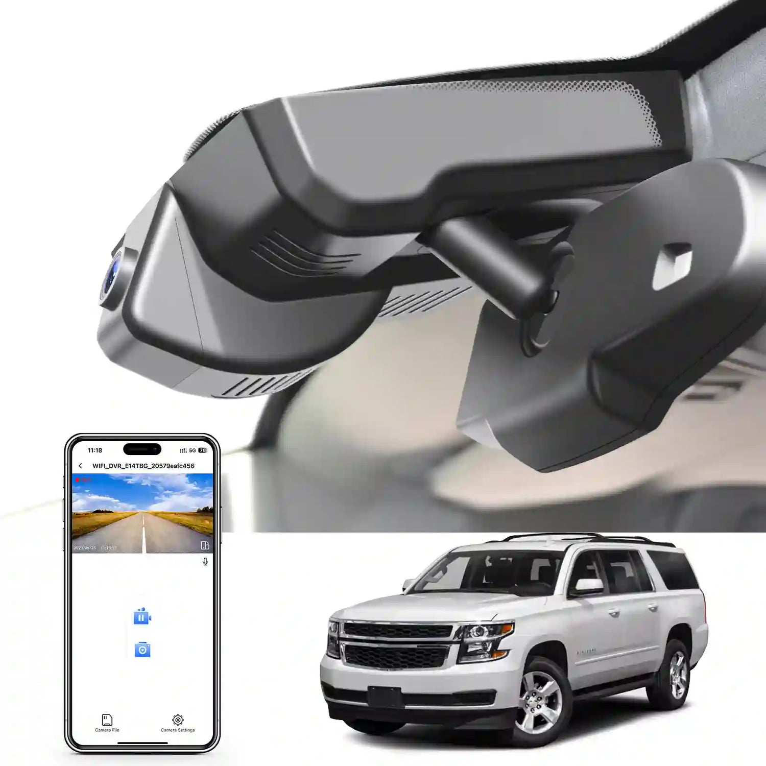 Chevy Suburban and Tahoe OEM Style 4K Dash Cameras