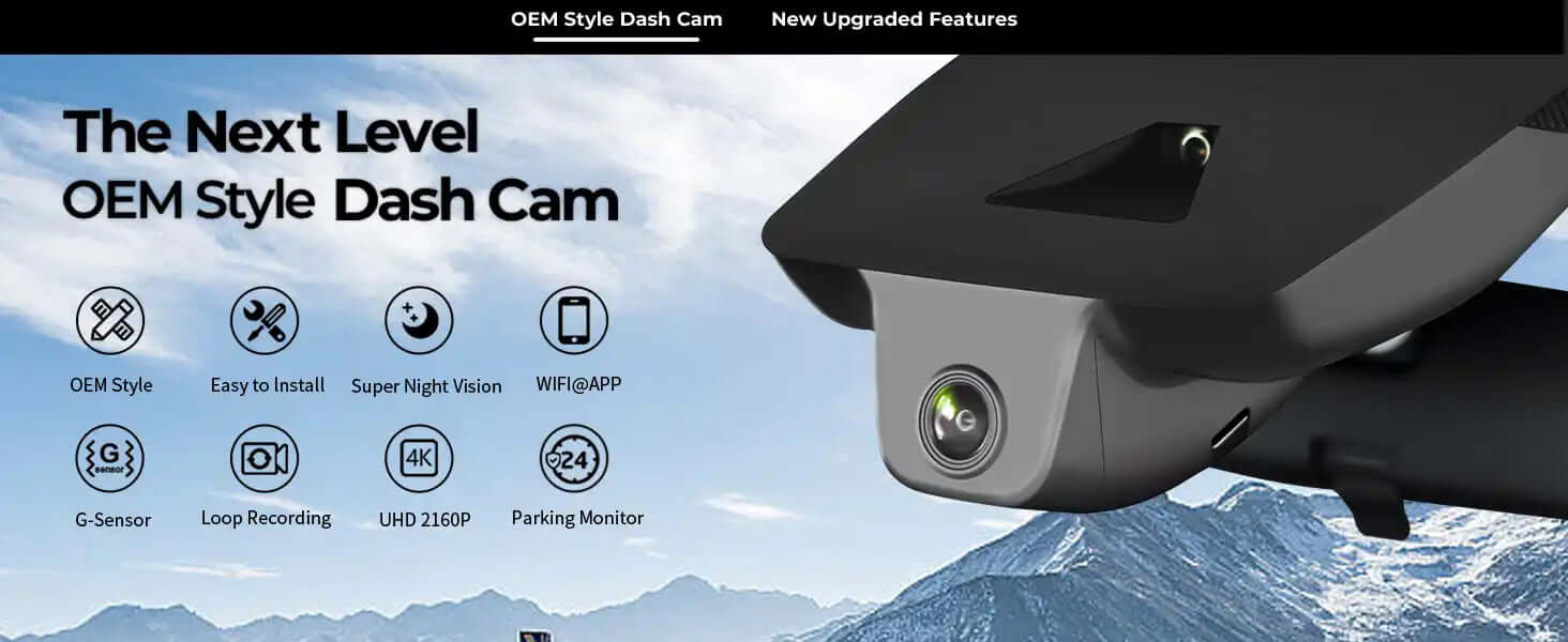 next level OEM style dash camera by mangoal tech dash camera 