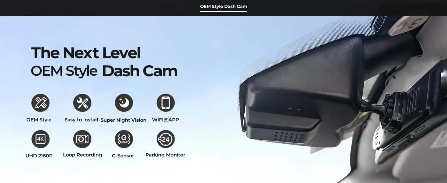 jeep cherokee OEM style dash camera features 
