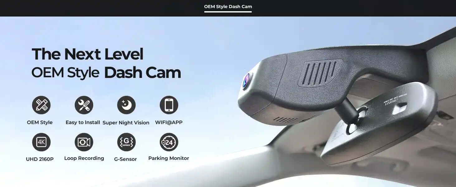 GMC Terrain OEM style dash camera features 