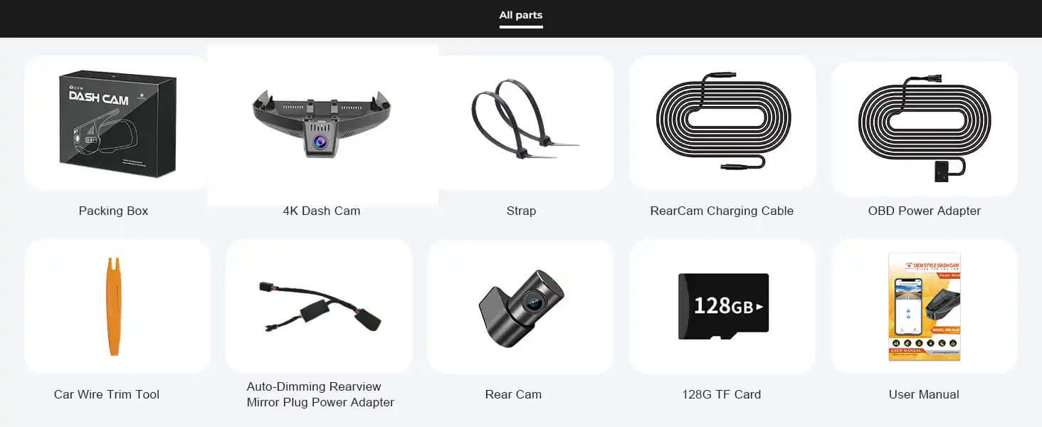 cadillac Escalade dash camera accessories 