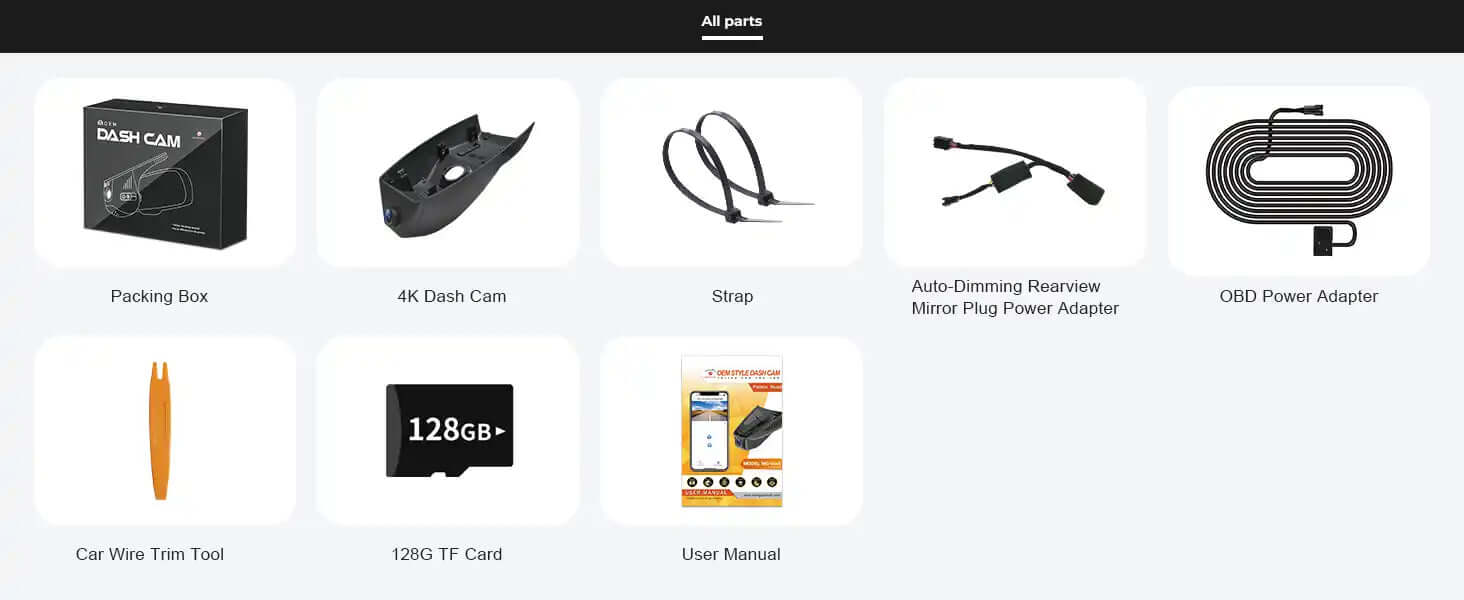 mangoal tech GMC sierra dash camera accessoies 