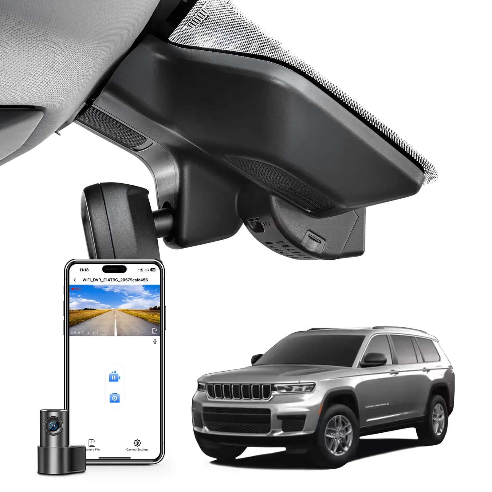 Grand cherokee dual dash cam model D 